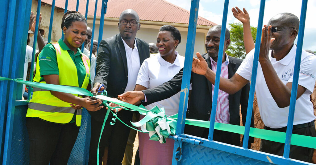 Ribbon-cutting-at-Heifer-International-Uganda-construction-of-solar-power-for-chilling-facilities PREO